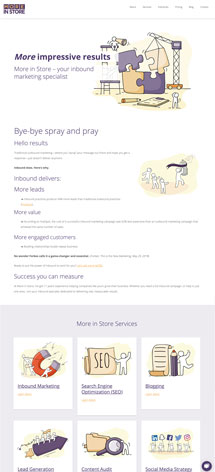 More in Store Marketing Solutions - Redesigned Website