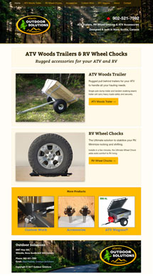 Outdoor Solutions - Redesigned Website