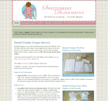 Sweet Cheeks Diaper Service - Screen Shot
